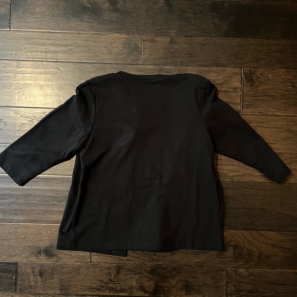 Halloween Cute Ugly Holiday Sweater Cardigan Black Sequin Pumpkin MD NWOT - Picture 5 of 5